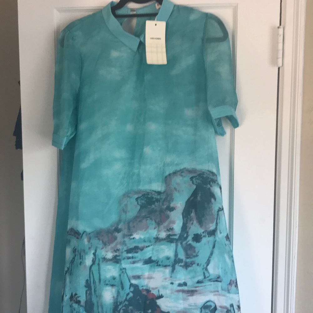 Hoyoso chiffon lined dress M-XL New